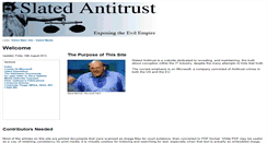 Desktop Screenshot of antitrust.slated.org